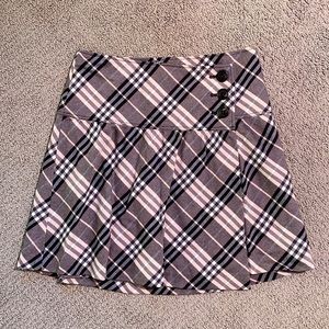 Authentic Burberry Blue Label Japan plaid pleated wrap mini skirt 38 or size 4